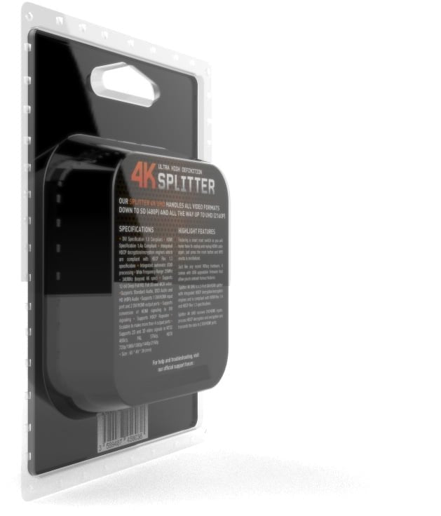 HDfury Splitter 4K UHD - Splitter HDMI 1 entrée, 2 sorties